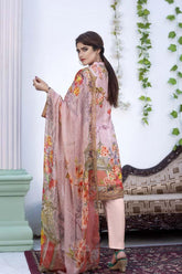 Wren - Salwa - Digital Printed & Embroidered Karandi